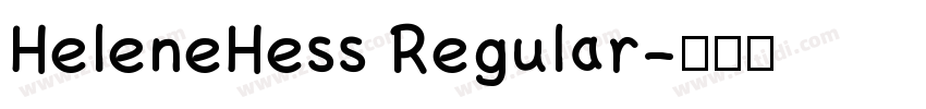 HeleneHess Regular字体转换